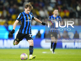 Nicolo Barella central midfield of Internazionale and Italy during the EA SPORTS FC SUPERCUP 24/25 final match between FC Internazionale and...