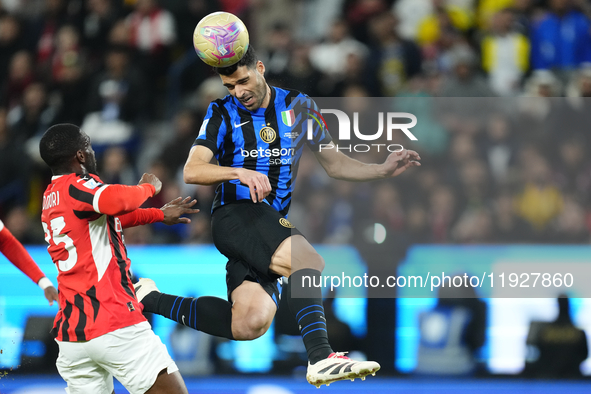 Mehdi Taremi centre-forward of Internazionale and Iran during the EA SPORTS FC SUPERCUP 24/25 final match between FC Internazionale and AC M...