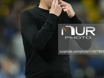 Sergio Conceiçao head coach of AC Milan  reacts during the EA SPORTS FC SUPERCUP 24/25 final match between FC Internazionale and AC Milan at...