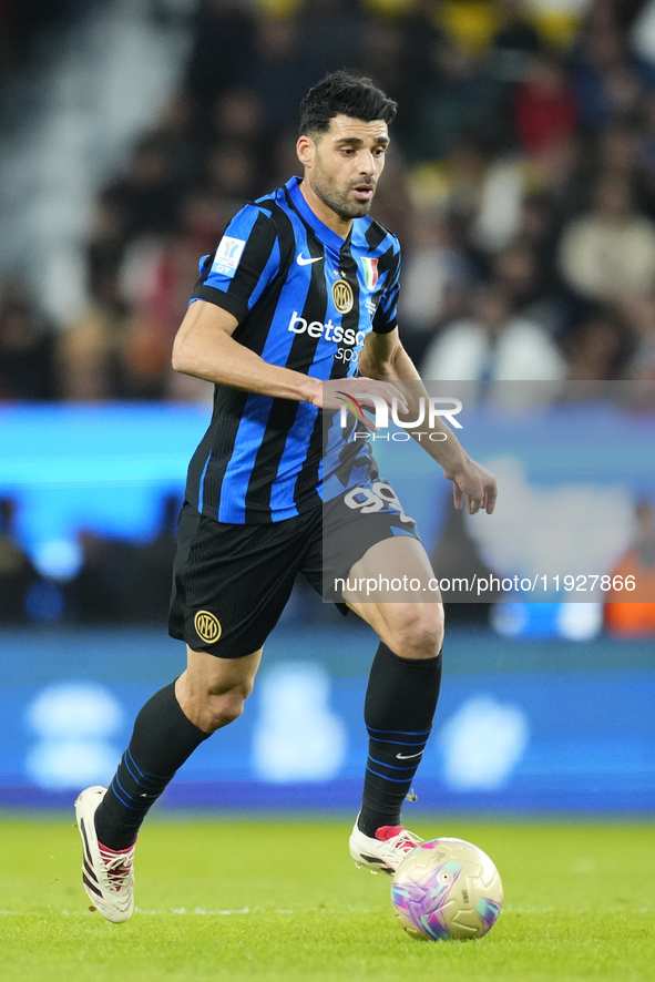 Mehdi Taremi centre-forward of Internazionale and Iran during the EA SPORTS FC SUPERCUP 24/25 final match between FC Internazionale and AC M...