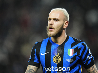 Federico Dimarco left-back of Internazionale and Italy during the EA SPORTS FC SUPERCUP 24/25 final match between FC Internazionale and AC M...