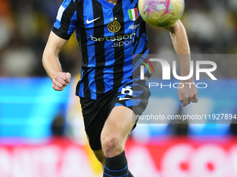 Stefan de Vrij centre-back of Internazionale and Netherlands during the EA SPORTS FC SUPERCUP 24/25 final match between FC Internazionale an...