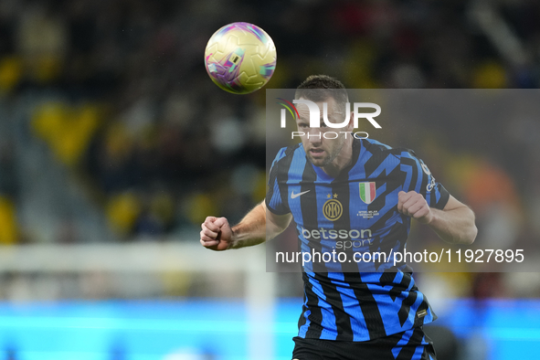 Stefan de Vrij centre-back of Internazionale and Netherlands during the EA SPORTS FC SUPERCUP 24/25 final match between FC Internazionale an...