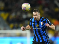 Stefan de Vrij centre-back of Internazionale and Netherlands during the EA SPORTS FC SUPERCUP 24/25 final match between FC Internazionale an...