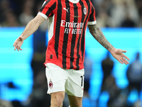 Christian Pulisic right winger of AC Milan and United States during the EA SPORTS FC SUPERCUP 24/25 final match between FC Internazionale an...