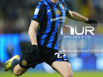 Nicolo Barella central midfield of Internazionale and Italy during the EA SPORTS FC SUPERCUP 24/25 final match between FC Internazionale and...