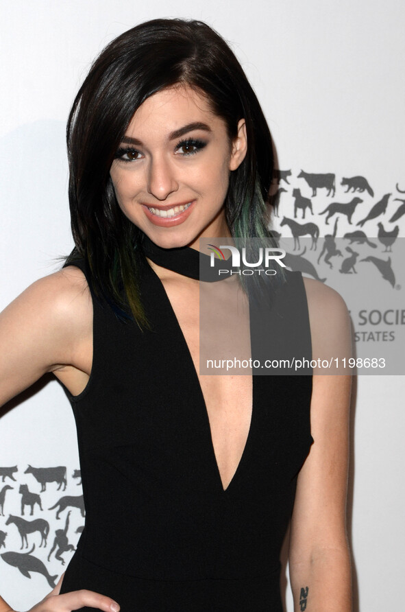 Christina Grimmie at The Humane Society Of The United States LA Gala, Paramount Studios, Los Angeles, 7 May, 2016