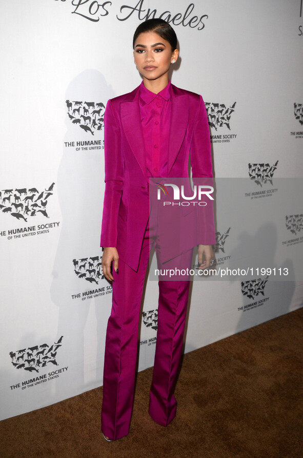 Zendaya Coleman at The Humane Society Of The United States LA Gala, Paramount Studios, Los Angeles, 7 May, 2016