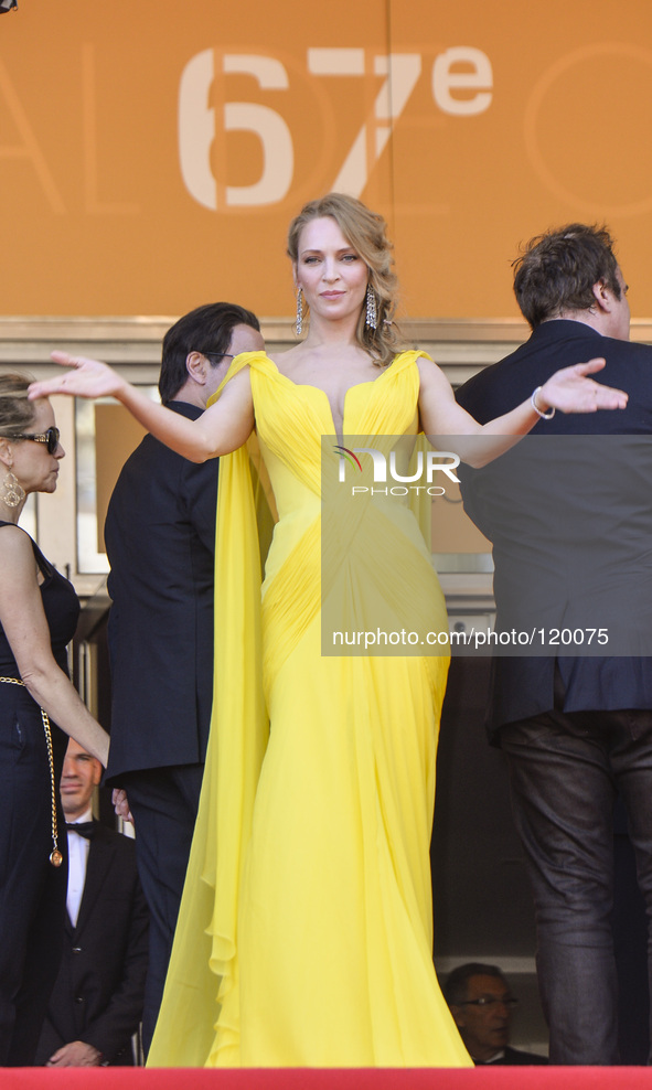  Uma Thurman attends the "Sils Maria" Premiere at the 67th Annual Cannes Film Festival. 

'Clouds Of Sils Maria' Premiere at the 67th Annu...
