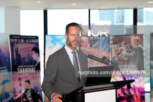 Fred Dixon, CEO of NYC & Company, the agency responsible for promoting New York City, speaks during a tourism promotion event in New York, t...