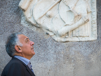 The mayor of Rome Virginia Raggi receives the A.S. Roma's president James Pallotta on september 14, 2016 (