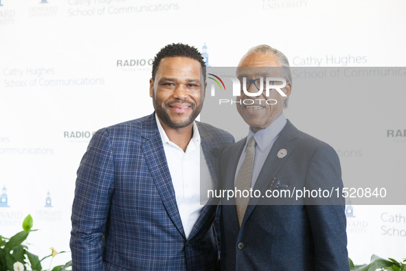 Anthony Anderson and Rev. Al Sharpton In the Blackburn Center Ballroom on the campus of Howard University in  Washington, DC, USA, on 25 Oct...