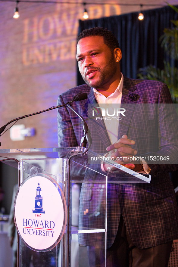 Anthony Anderson speaks in the Blackburn Center Ballroom on the campus of Howard University in  Washington, DC, USA, on 25 October 2016, dur...