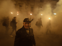 About 5 thous. of soldiers of Azov and Right Sector battalions, volunteers of the Azov Civil Corps and activists march through the downtown...