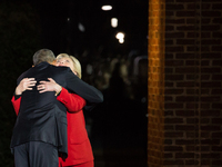 Hillary Clinton stands with President Barack Obama during an election eve rally on November 7, 2016 in Philadelphia, Pennsylvania. As the hi...