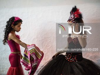 Young Roma ladies are seen preparing their dresses for the celebrations. Hıdırellez is a traditional festival to usher in spring, falls on M...