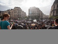 Illustration picture shows an Orlando commemoration in Brussels on June 14, 2016, in solidarity with the victims of the Orlando mass shootin...