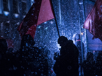 Russian communist party members attend a communist rally in central St.Petersburg, Russia, 07 November 2016, during their rally to mark the...