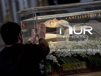 Exposition of the relics of Padre Pio and St. Leopold Mandic in the Vatican Basilica for the Jubilee for Prayer Groups of Padre Pio Jubilee...