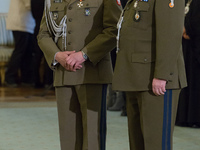 General Jaroslaw Mika (R) replacing General Miroslaw Rozanski (L) for the position of General Commander of the Armed Forces of the Republic...