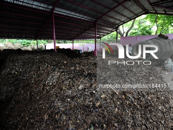 Workers work in compost house.
Compost houses reduce a large amount of waste by primarily targeting organic waste, more than half the amount...