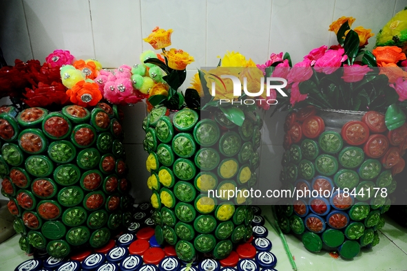 The recycled can be made into artistic craft.
Surabaya Municipality Government has developed an effective community education program about...