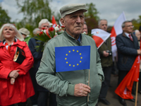 Representatives of leftist circles met at Daszynski Avenue to celebrate May Day outside the Monument to the Military Actions of the Proletar...