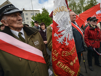 Representatives of leftist circles met at Daszynski Avenue to celebrate May Day outside the Monument to the Military Actions of the Proletar...