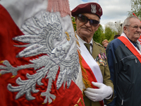 Representatives of leftist circles met at Daszynski Avenue to celebrate May Day outside the Monument to the Military Actions of the Proletar...