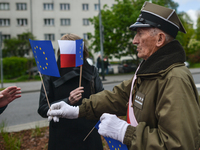 Representatives of leftist circles met at Daszynski Avenue to celebrate May Day outside the Monument to the Military Actions of the Proletar...