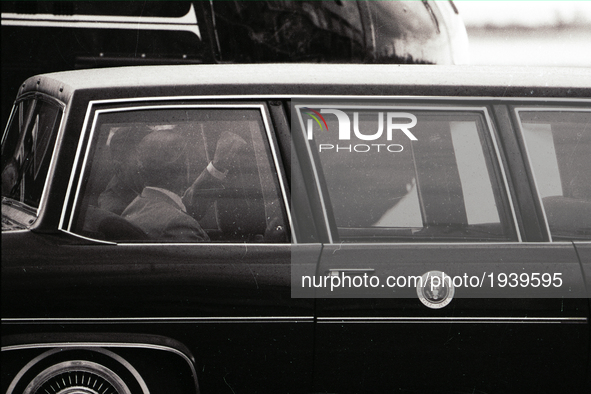 US President Ronald Reagan in Chicago on September 1984.