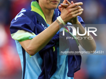  Jill Scott of Manchester City WFC celebrates 
during The SSE FA Women's Cup-Final match betweenBirmingham City Ladies v Manchester City wom...