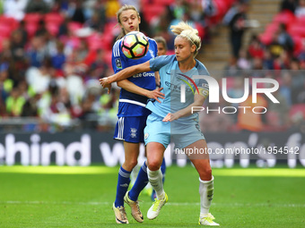Steph Houghton of Manchester City WFC
after The SSE FA Women's Cup-Final match betweenBirmingham City Ladies v Manchester City women at Wemb...