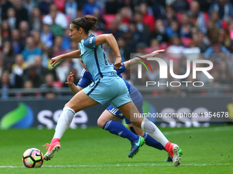 Carli Lloyd of Manchester City WFC
during The SSE FA Women's Cup-Final match betweenBirmingham City Ladies v Manchester City women at Wemble...