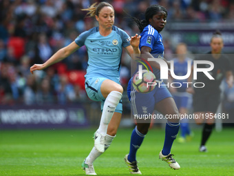 Megan Campbell of Manchester City WFC
during The SSE FA Women's Cup-Final match betweenBirmingham City Ladies v Manchester City women at Wem...