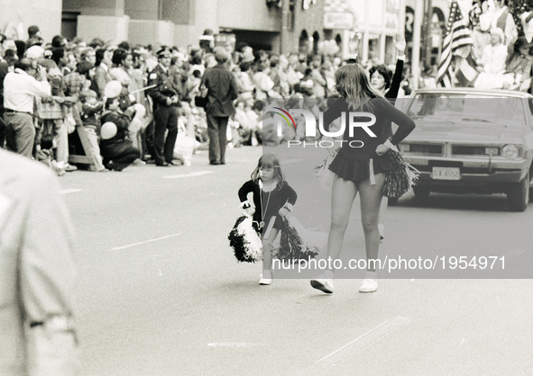 People attends Chicago Columbus Day in Chicago, on October 12, 1964. 