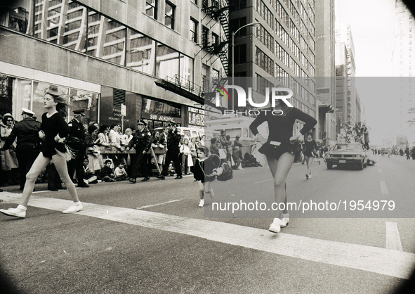 People attends Chicago Columbus Day in Chicago, on October 12, 1964. 