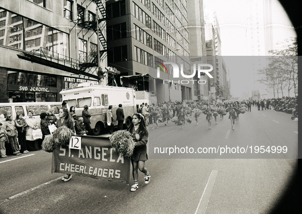 People attends Chicago Columbus Day in Chicago, on October 12, 1964. 