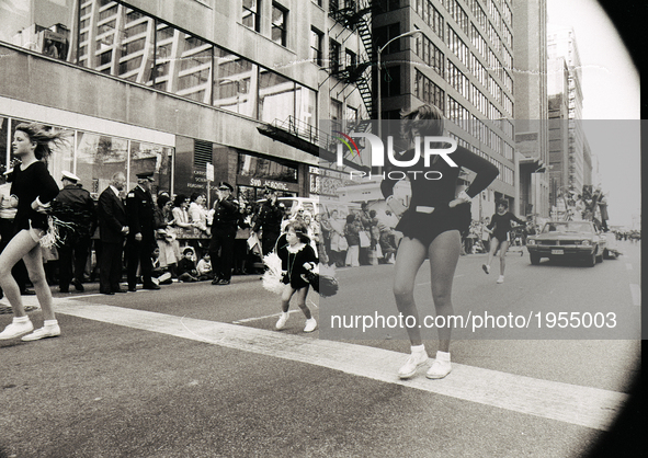 People attends Chicago Columbus Day in Chicago, on October 12, 1964. 