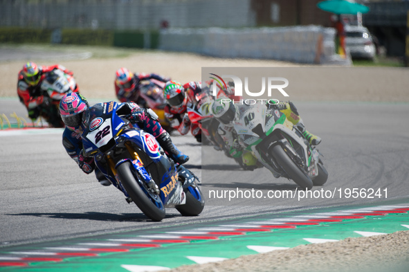 Alex Lowes Yamaha YZF R1 Pata Yamaha Official WorldSBK Team  during the Superbike race 2 during the World Superbikes - Race at Enzo & Dino...