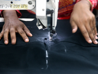 Garments worker working inside a factory in Gazipur in Bangladesh, on May 14, 2017.Bangladesh is the second largest apparel exporter in the...