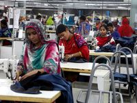 Garments worker working inside a factory in Gazipur in Bangladesh, on May 14, 2017.Bangladesh is the second largest apparel exporter in the...