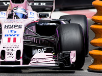 11 PEREZ Sergio from Mexico of Force India VJM10 during the Monaco Grand Prix of the FIA Formula 1 championship, at Monaco on 25th of 2017....