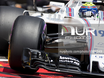 19 MASSA Felipe from Brasil of Williams F1 Mercedes FW40 during the Monaco Grand Prix of the FIA Formula 1 championship, at Monaco on 25th o...