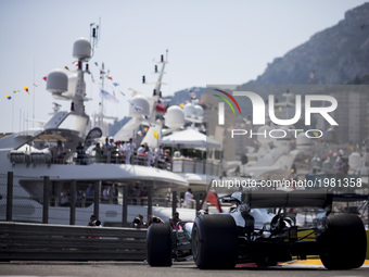 44 HAMILTON Lewis from Great Britain of Mercedes W08 Hybrid EQ Power+ team Mercedes GP during the Monaco Grand Prix of the FIA Formula 1 cha...