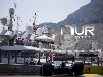 44 HAMILTON Lewis from Great Britain of Mercedes W08 Hybrid EQ Power+ team Mercedes GP during the Monaco Grand Prix of the FIA Formula 1 cha...