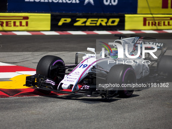 19 MASSA Felipe from Brasil of Williams F1 Mercedes FW40 during the Monaco Grand Prix of the FIA Formula 1 championship, at Monaco on 25th o...