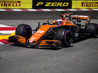 22 BUTTON Jenson from Great Britain of McLaren Honda MCL32 during the Monaco Grand Prix of the FIA Formula 1 championship, at Monaco on 25th...