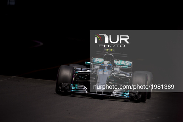 77 BOTTAS Valtteri from Finland of Mercedes W08 Hybrid EQ Power+ team Mercedes GP during the Monaco Grand Prix of the FIA Formula 1 champion...