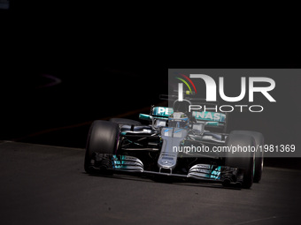 77 BOTTAS Valtteri from Finland of Mercedes W08 Hybrid EQ Power+ team Mercedes GP during the Monaco Grand Prix of the FIA Formula 1 champion...